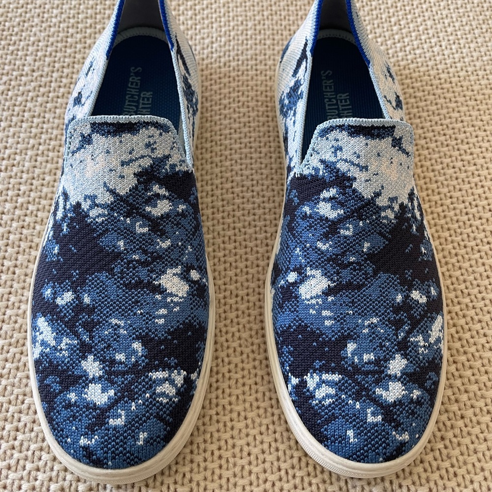 Rothy's X The Butcher's Daughter Indigo Shibori Sneakers